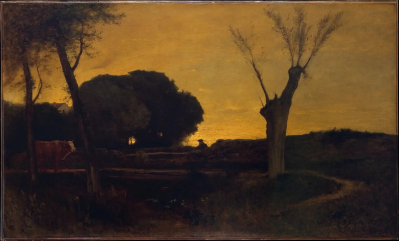 Aften i Medfield, Massachusetts - George Inness