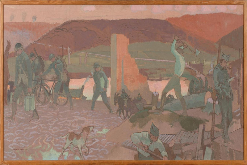 Rolig aften på første linje, i Barisis - Maurice Denis