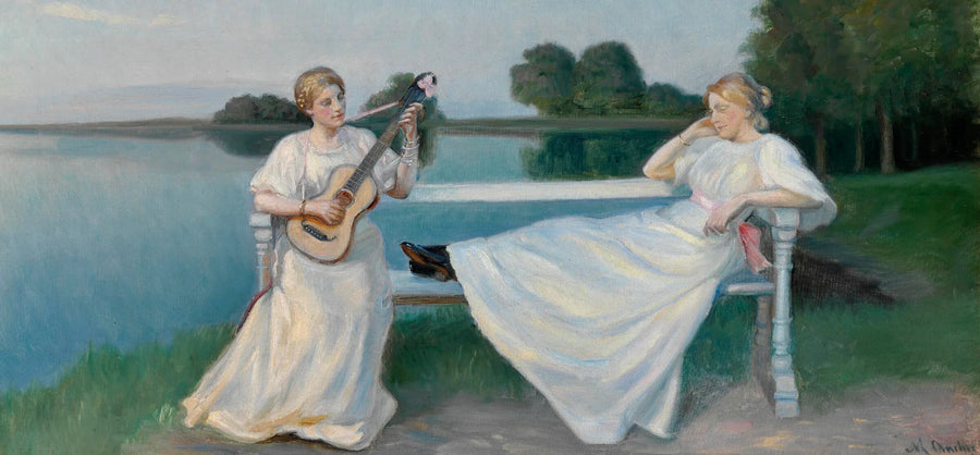 Sommeraften i Skagen. -Michael Peter Ancher