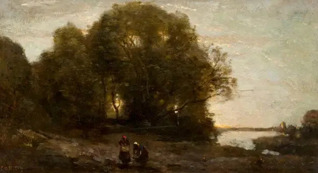 Aften - Jean-Baptiste Camille Corot