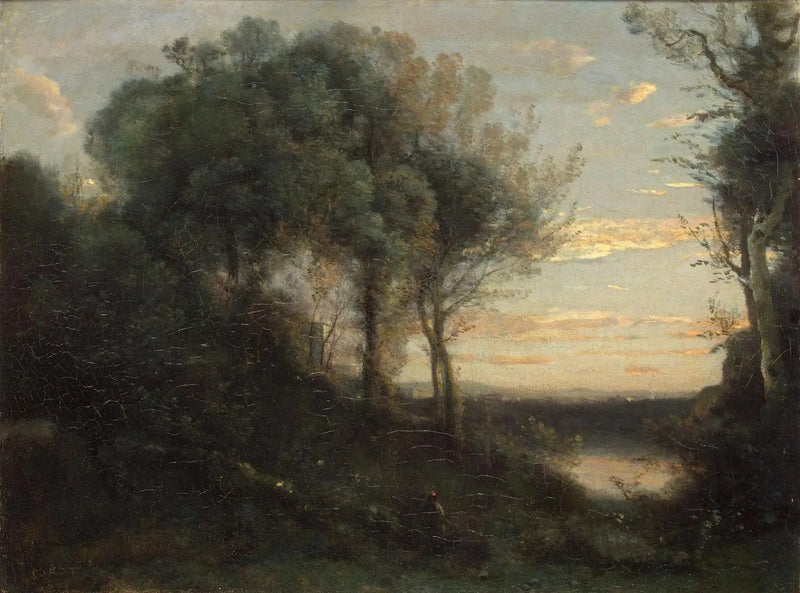 Aften - Jean-Baptiste Camille Corot