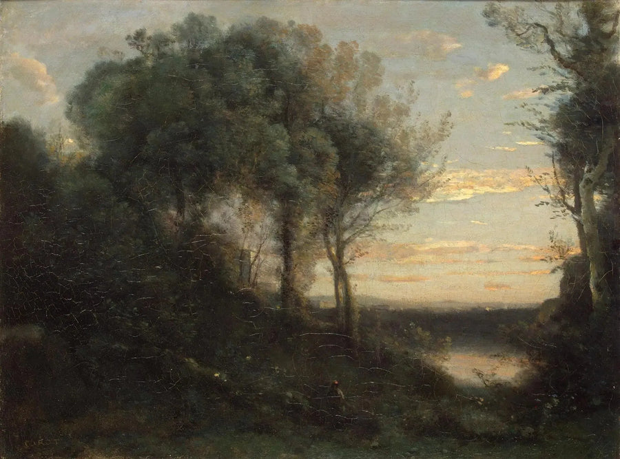 Aften - Jean-Baptiste Camille Corot