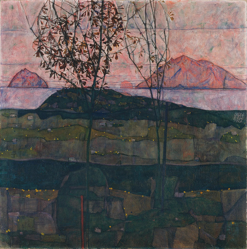 Solnedgang - Egon Schiele