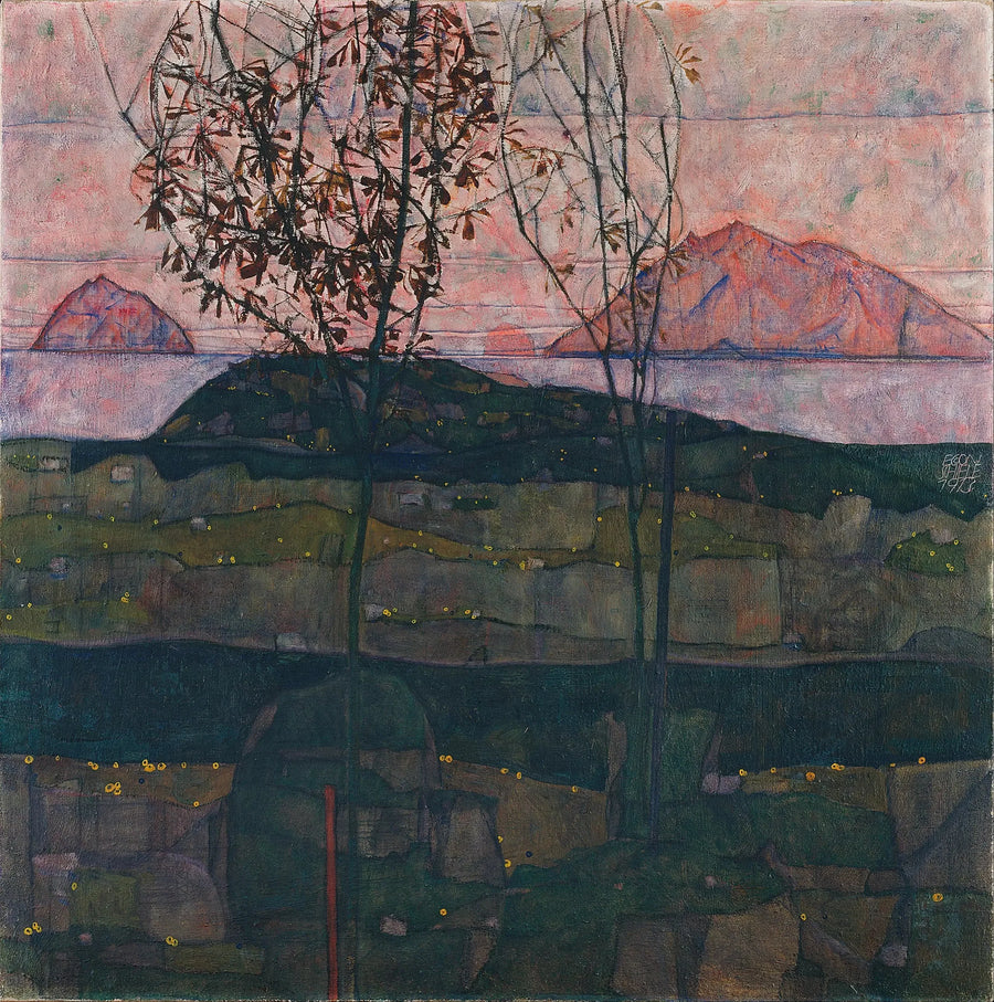 Solnedgang - Egon Schiele