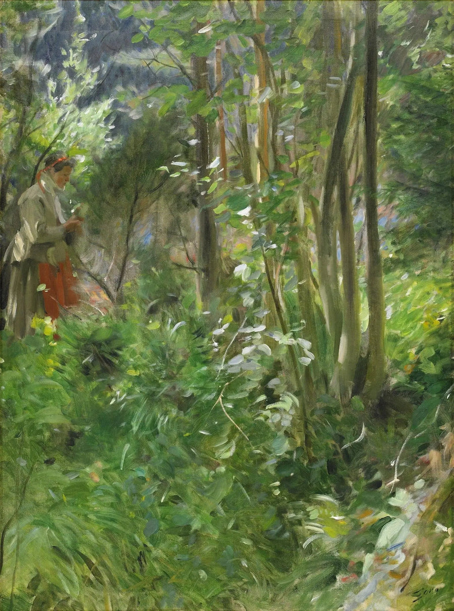 Solskin i skoven - Anders Zorn