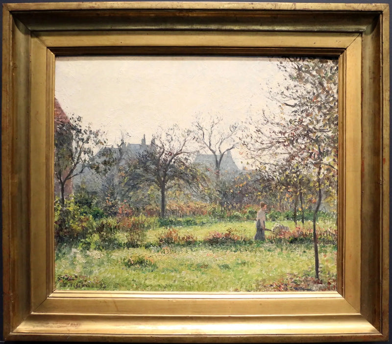 Morgenens sol, efterår - Camille Pissarro