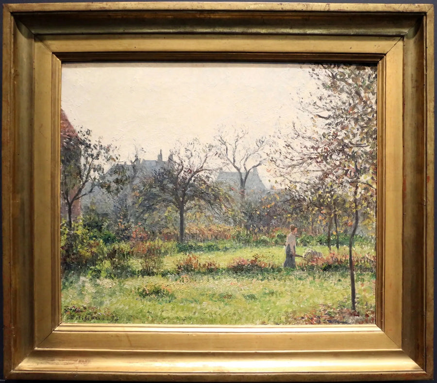 Morgenens sol, efterår - Camille Pissarro