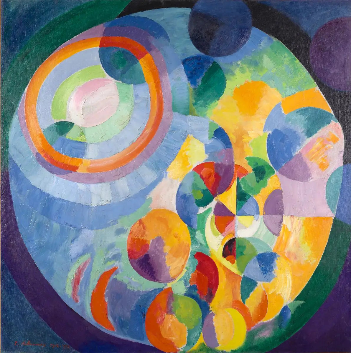 Soleil et lune - Robert Delaunay image 1 reproduction artisanale de tableau