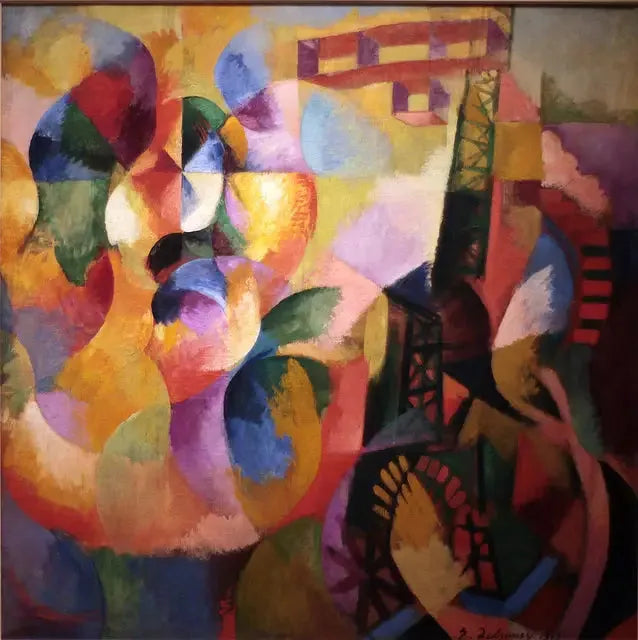Soleil, Tour, Avion - Robert Delaunay image 1 reproduction de peinture à l’huile