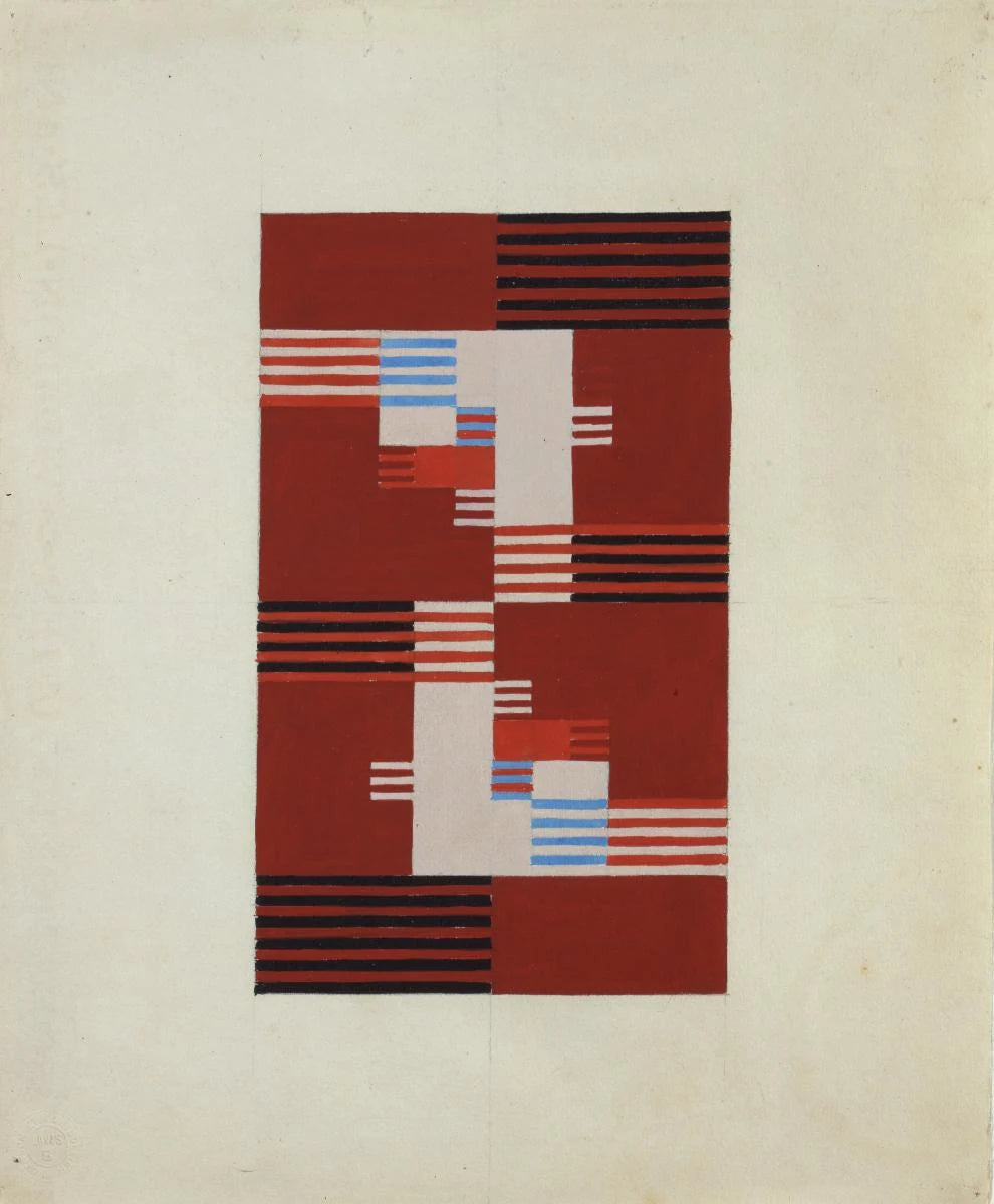 [Composition] (c. 1918, version 2), peinture de Sophie Taeuber-Arp