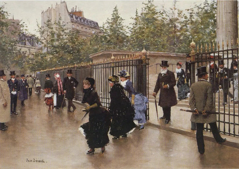 Uden for Madeleine - Jean Béraud