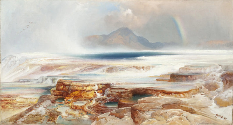 Varme kilder i Yellowstone - Thomas Moran