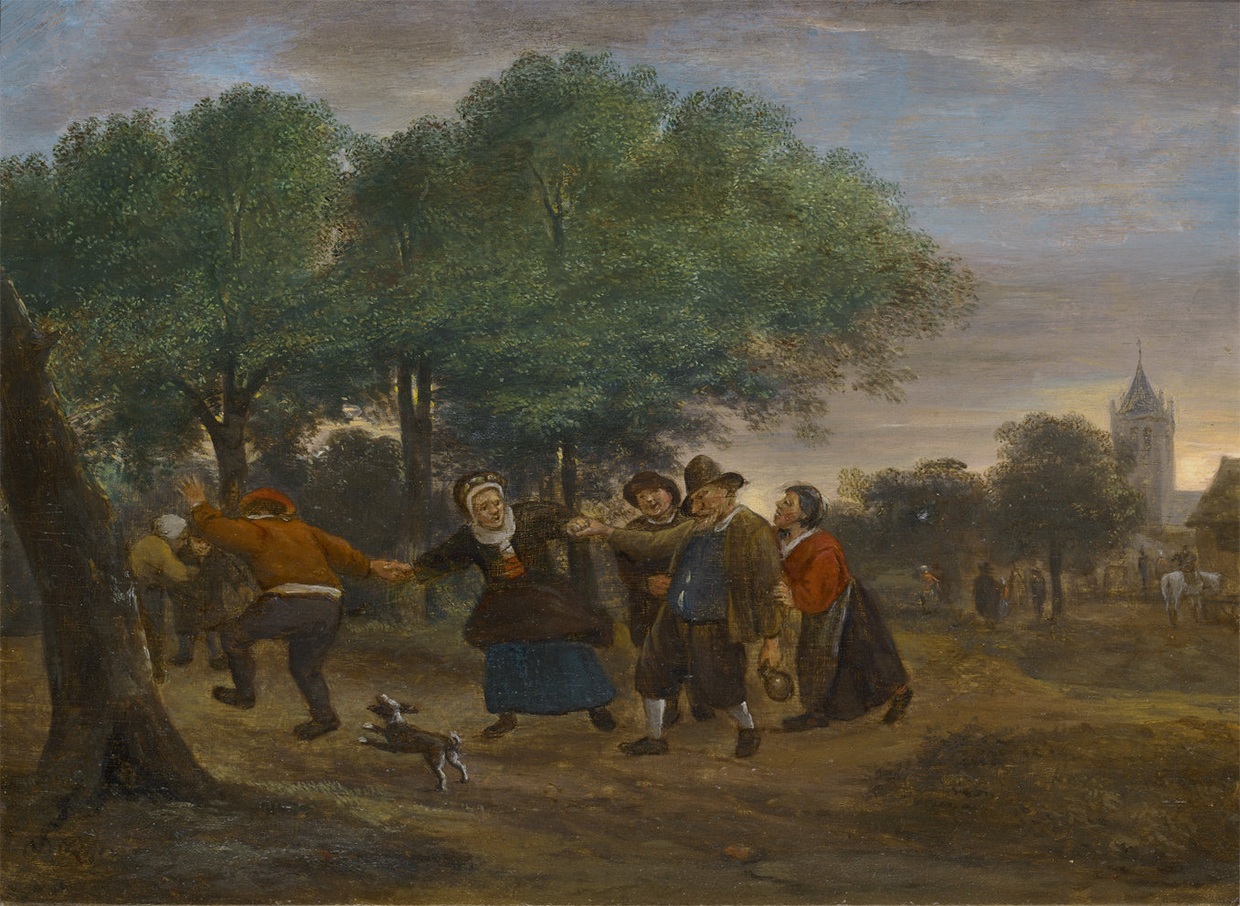 Sous influence à l’extérieur de Voorschoten - Jan Steen image 1 tableau peint à l’huile sur toile