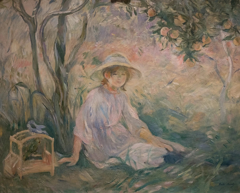 Under appelsinen - Berthe Morisot