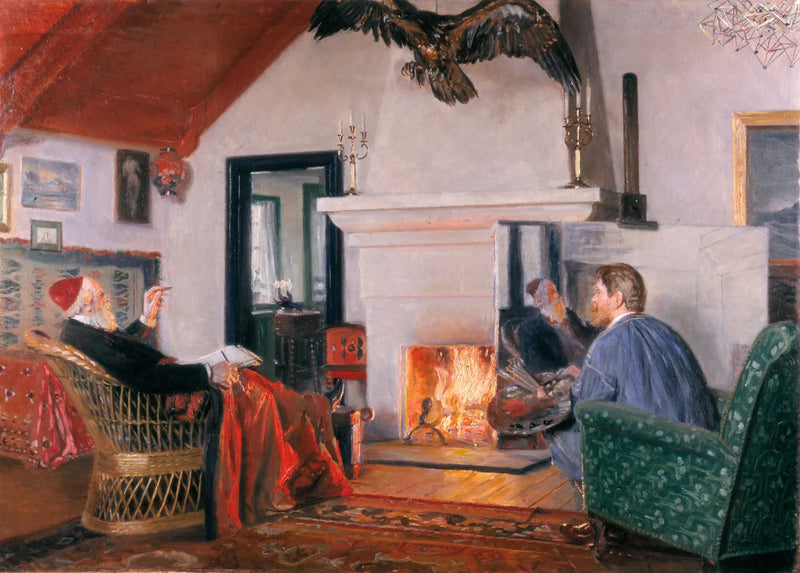 Under ørnens tegn. - Michael Peter Ancher
