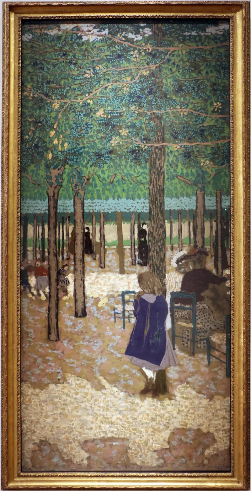 Under træerne i en offentlig have - Édouard Vuillard