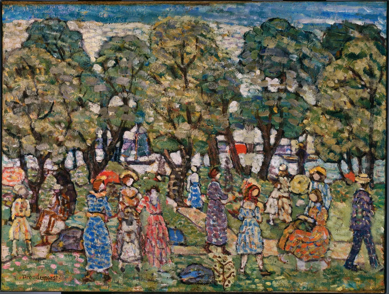 Under træerne - Maurice Prendergast