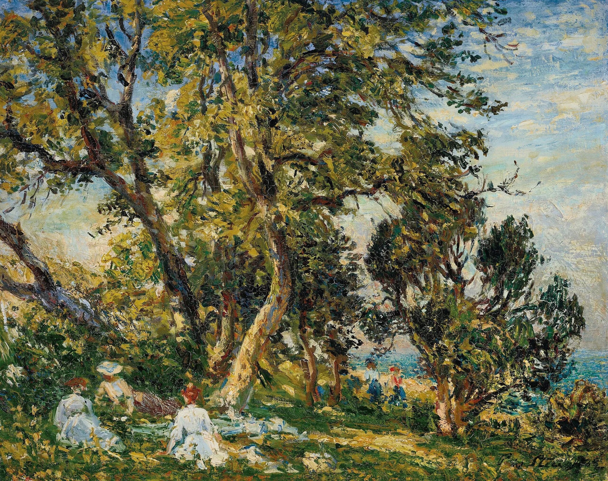 Sous les arbres - Philip Wilson Steer image 1 reproduction réalisée par Alpha Reproduction