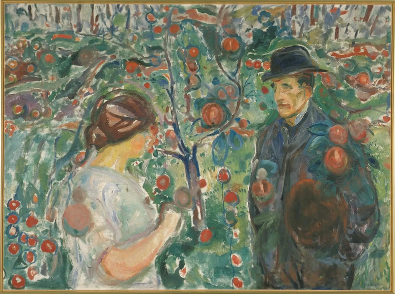 Under de røde æbler - Edvard Munch