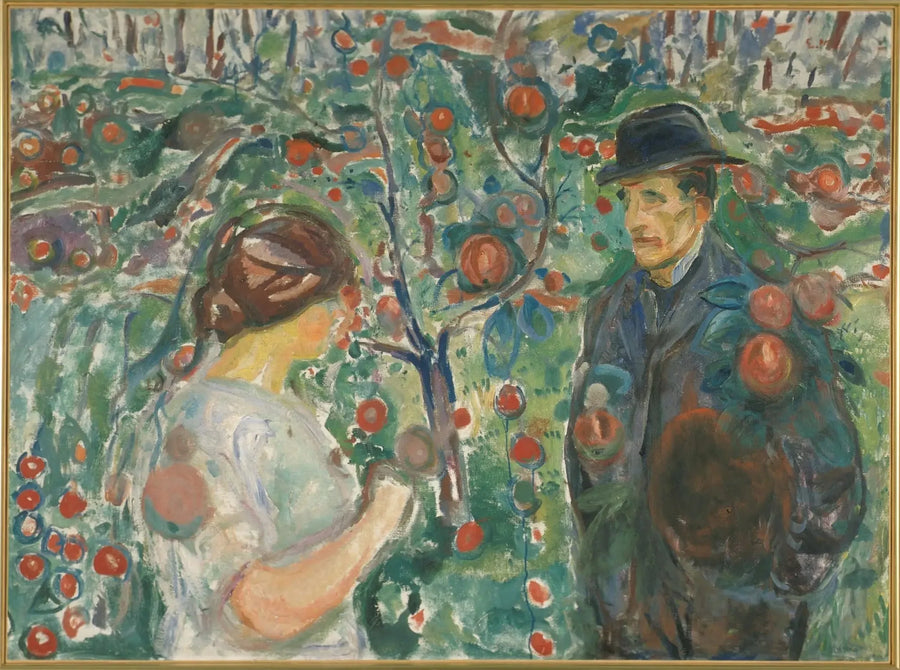 Under de røde æbler - Edvard Munch