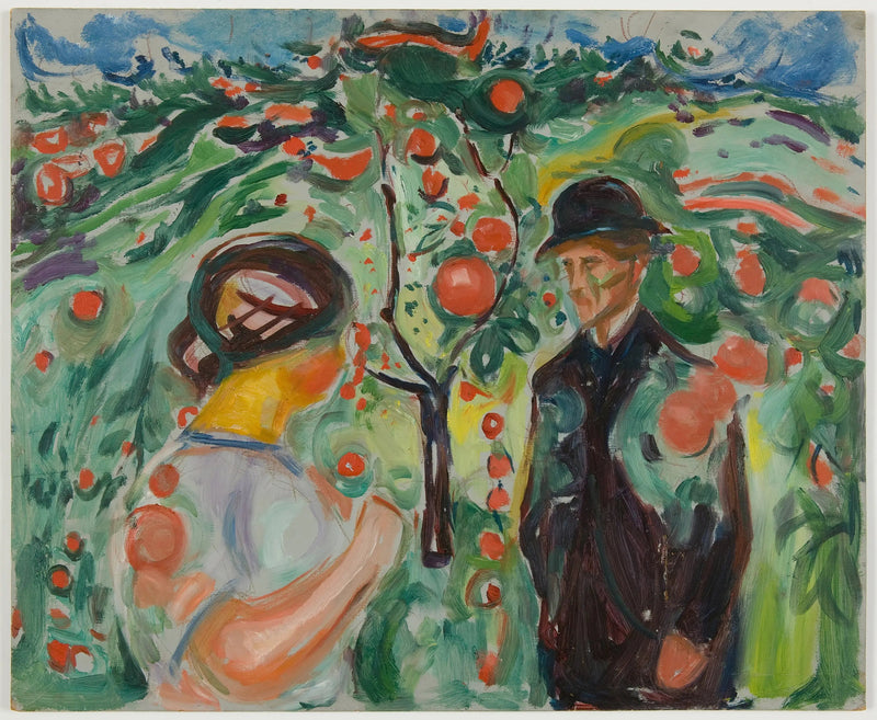 Under de røde æbler - Edvard Munch