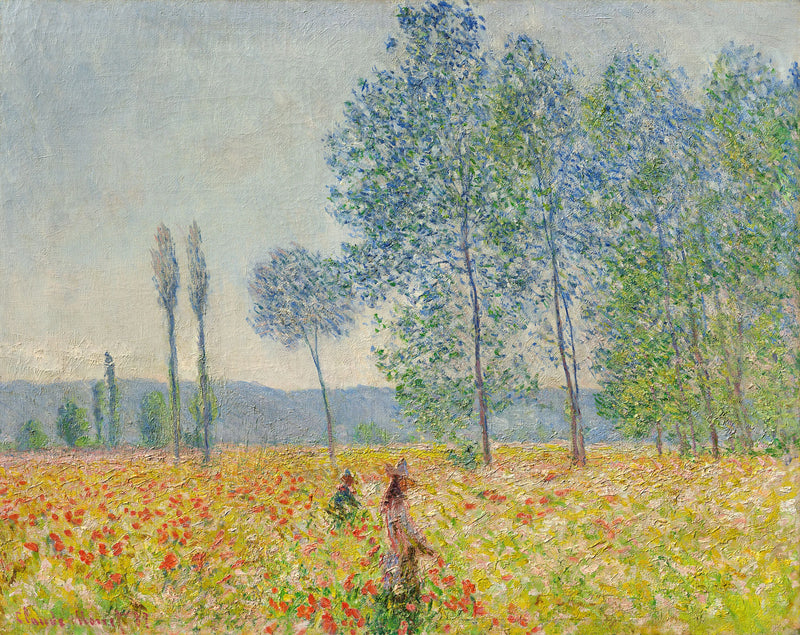 Under poplerne W1136 - Claude Monet