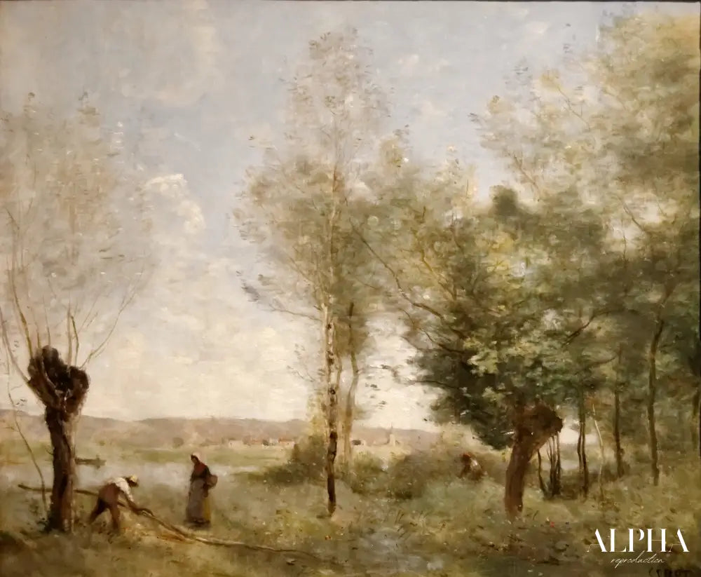 Souvenir de Coubron, 1872 - Camille Corot - Reproductions de tableaux et peintures haut de gamme