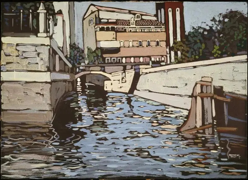 Erindring fra Venedig 3 (kanal) - Vassily Kandinsky