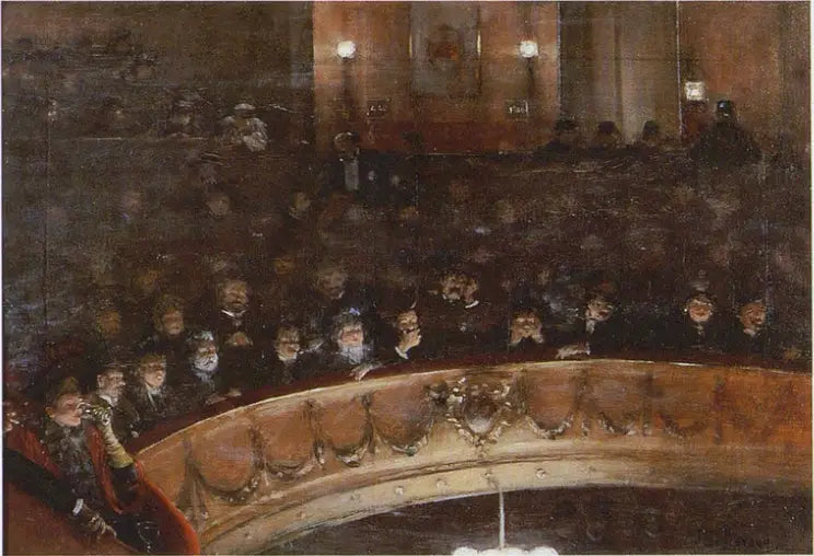 Tilskuere på balkonstole - Jean Béraud