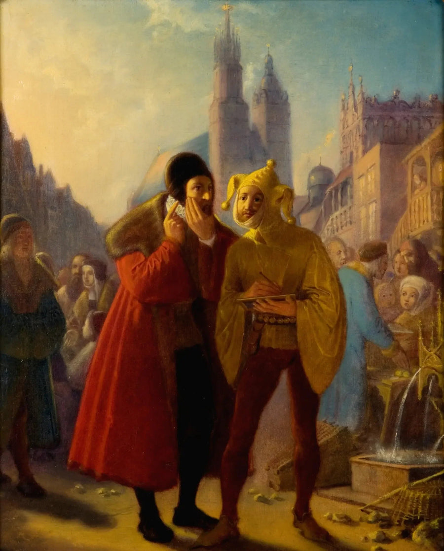 Stańczyk simulerer en tandpine - Jan Matejko
