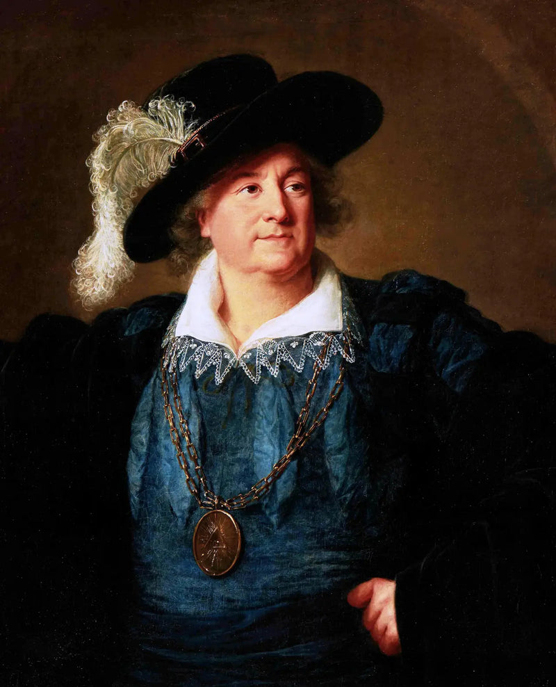 Stanislas Auguste med det frimurer-emblem på brystet - Élisabeth Vigée Le Brun