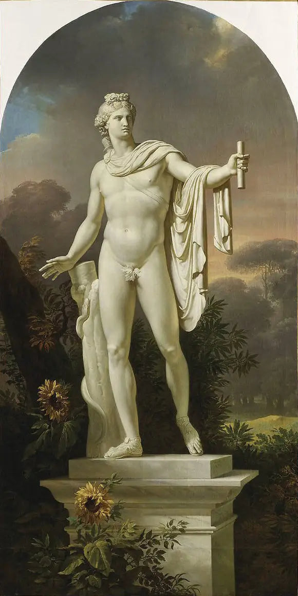 Statue af Apollon - Charles Meynier