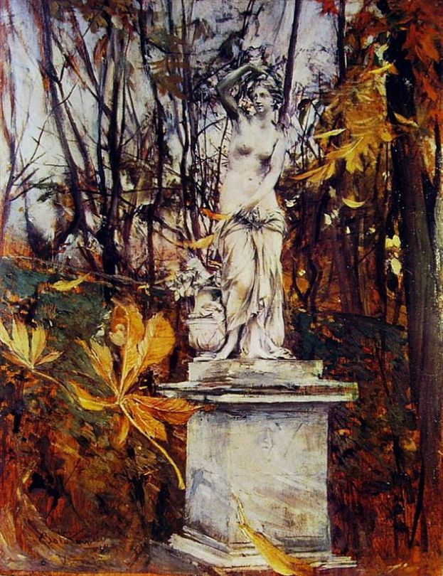 Statue dans le parc de Versailles - Giovanni Boldini - Alpha Reproduction