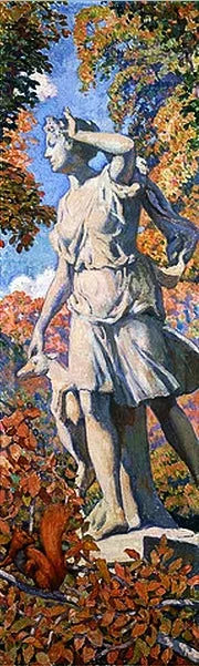Statue de Diane - Théo van Rysselberghe image 1 reproduction de peinture à l’huile