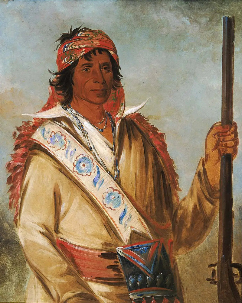 Steeh-tcha-kó-me-co, Store Konge (kaldet Ben Perryman), en leder - George Catlin