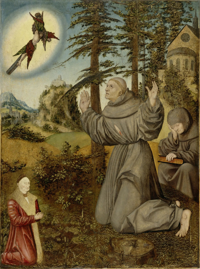 Stigmatisering af Sankt Frans - Lucas Cranach den Ældre