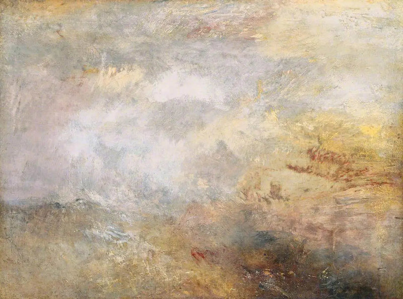 Stormfuldt Hav med Delfiner - J. M. W. Turner