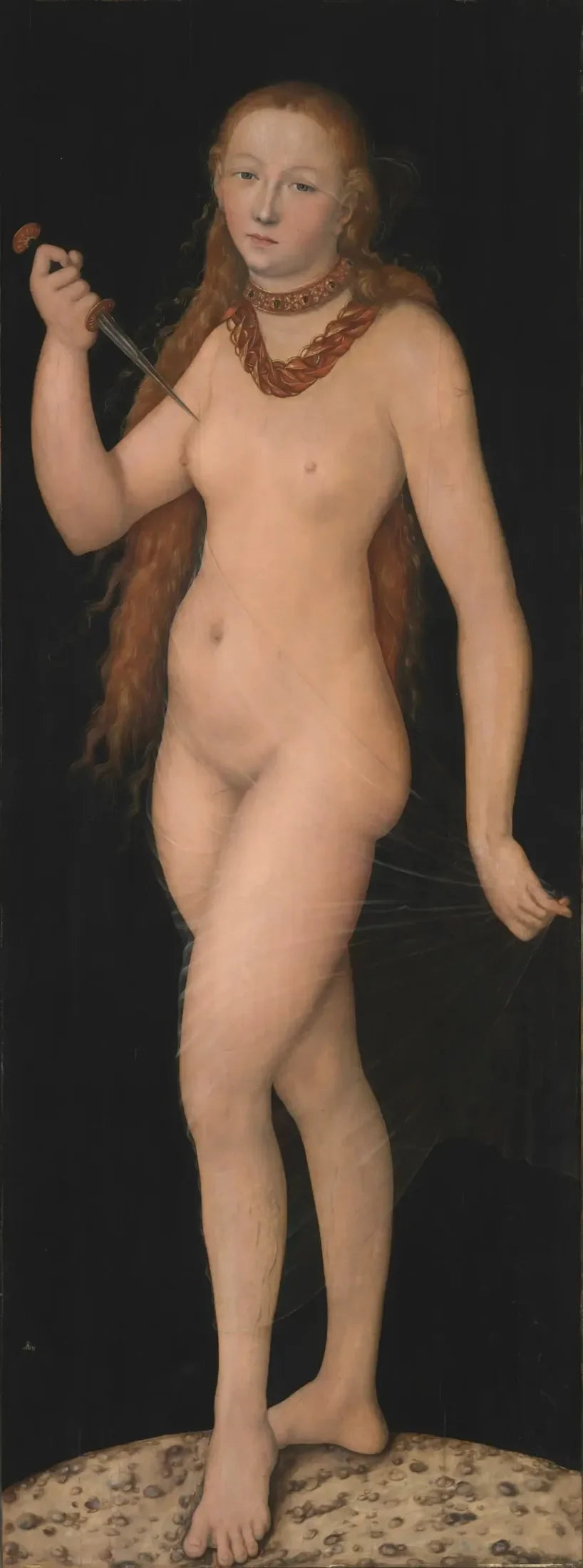 Selvmord af Lucretius - Lucas Cranach den Ældre
