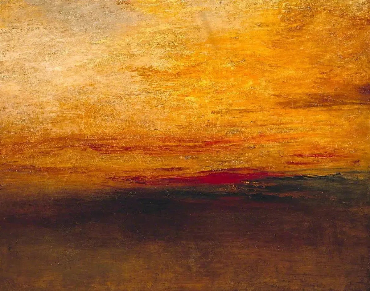Sunset - J. M. W. Turner image 1 reproduction de peinture à l’huile