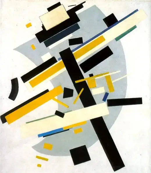 Supremus #58 : Gul og Sort - Kazimir Malevich