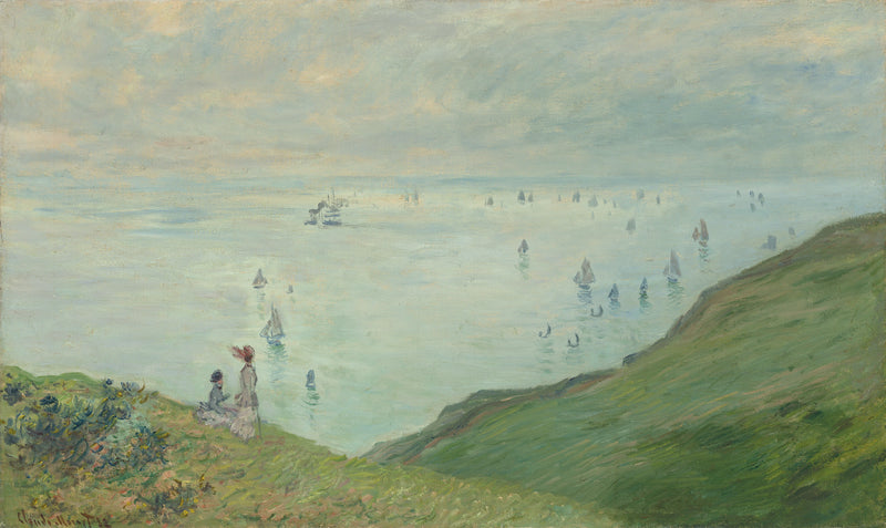 På klippen ved Dieppe - Claude Monet