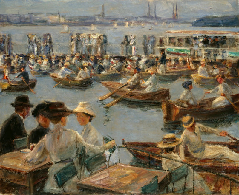 På Alster i Hamborg - Max Liebermann