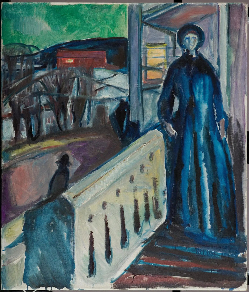 På verandaens trappe - Edvard Munch