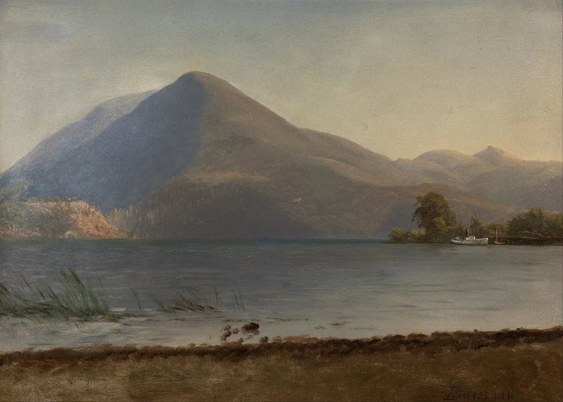 På Hudson - Albert Bierstadt