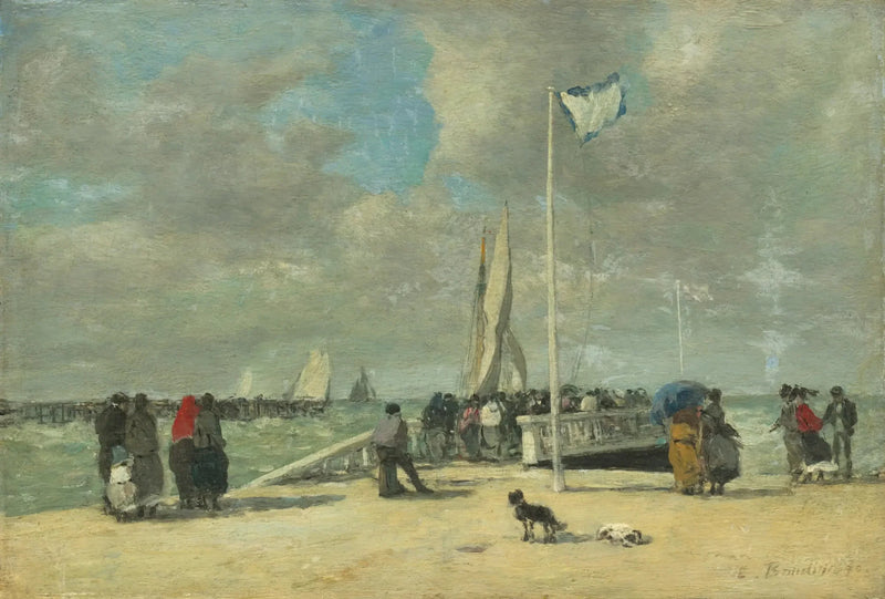 På molen - Eugène Boudin