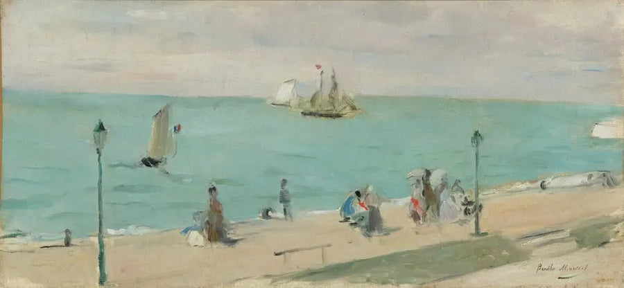 På stranden - Berthe Morisot