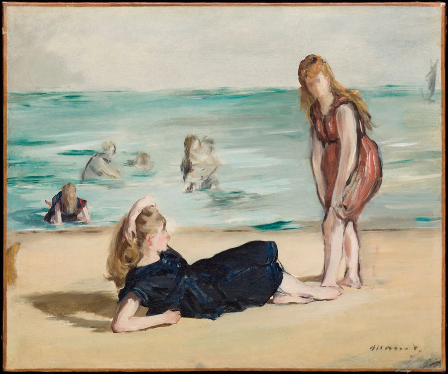 På stranden - Édouard Manet