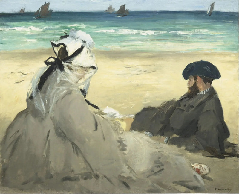På stranden - Édouard Manet