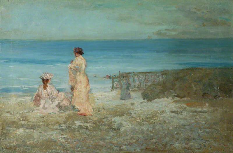 På stranden, Swanage - Charles Conder