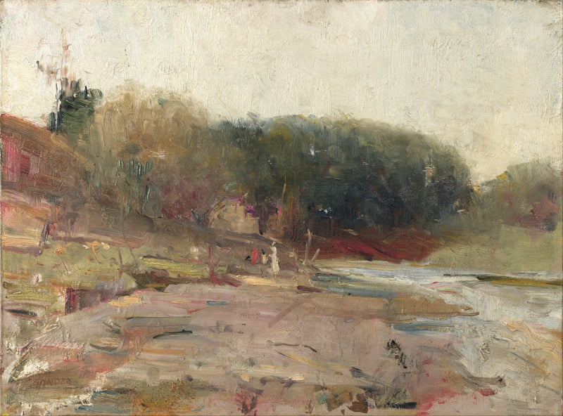 Ved floden Yarra, nær Heidelberg, Victoria - Charles Conder